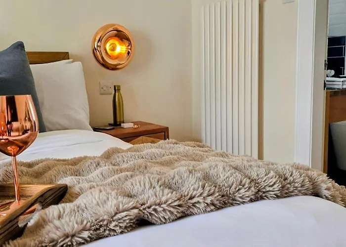The Orange Fox Lux Room And Hot Tub At The Grumpy Schnauzer Guest House